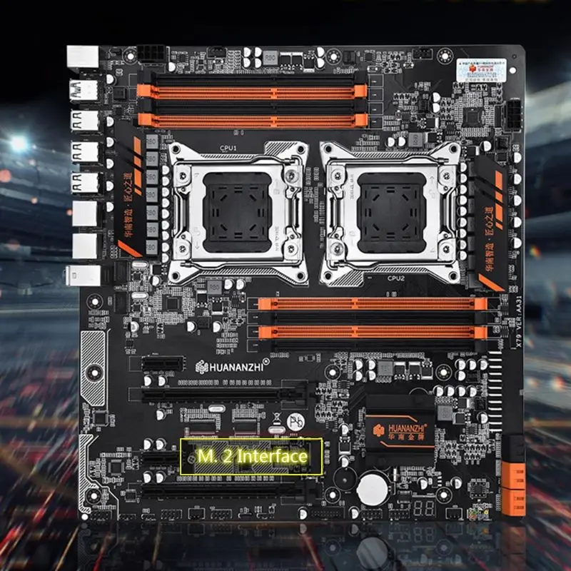 

Huananzhi X79-8D Motherboard Intel Dual CPU LGA 2011 E5 2689 2670 V2 DDR3 1333/1600/1866MHz 256GB M.2 NVME SATA3 USB3.0 E-ATX