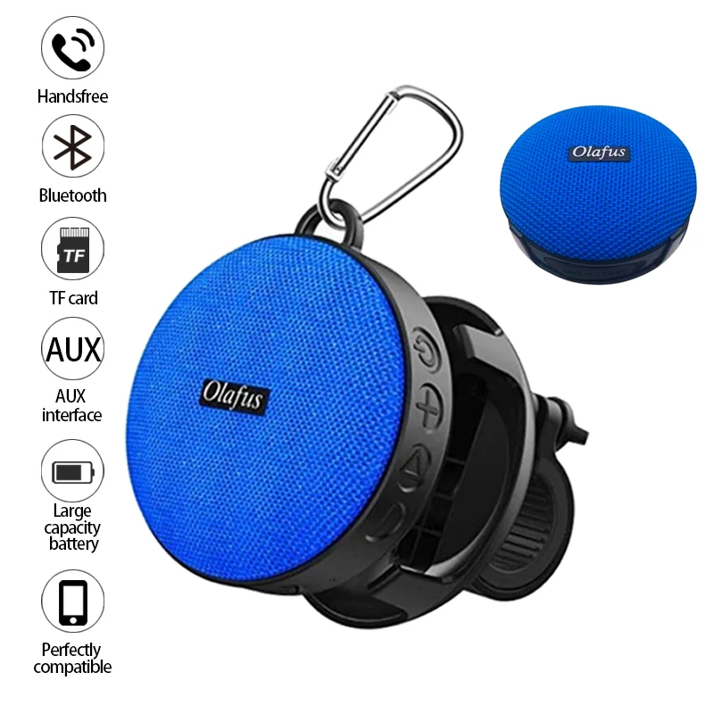 Altavoz Bluetooth resistente al agua, altavoz de ducha con sonido estéreo  fuerte Bluetooth, pequeño altavoz portátil con clip y ventosa para baño,  playa, kayak, bicicleta, niños Zhivalor ZGHOTTO-0124