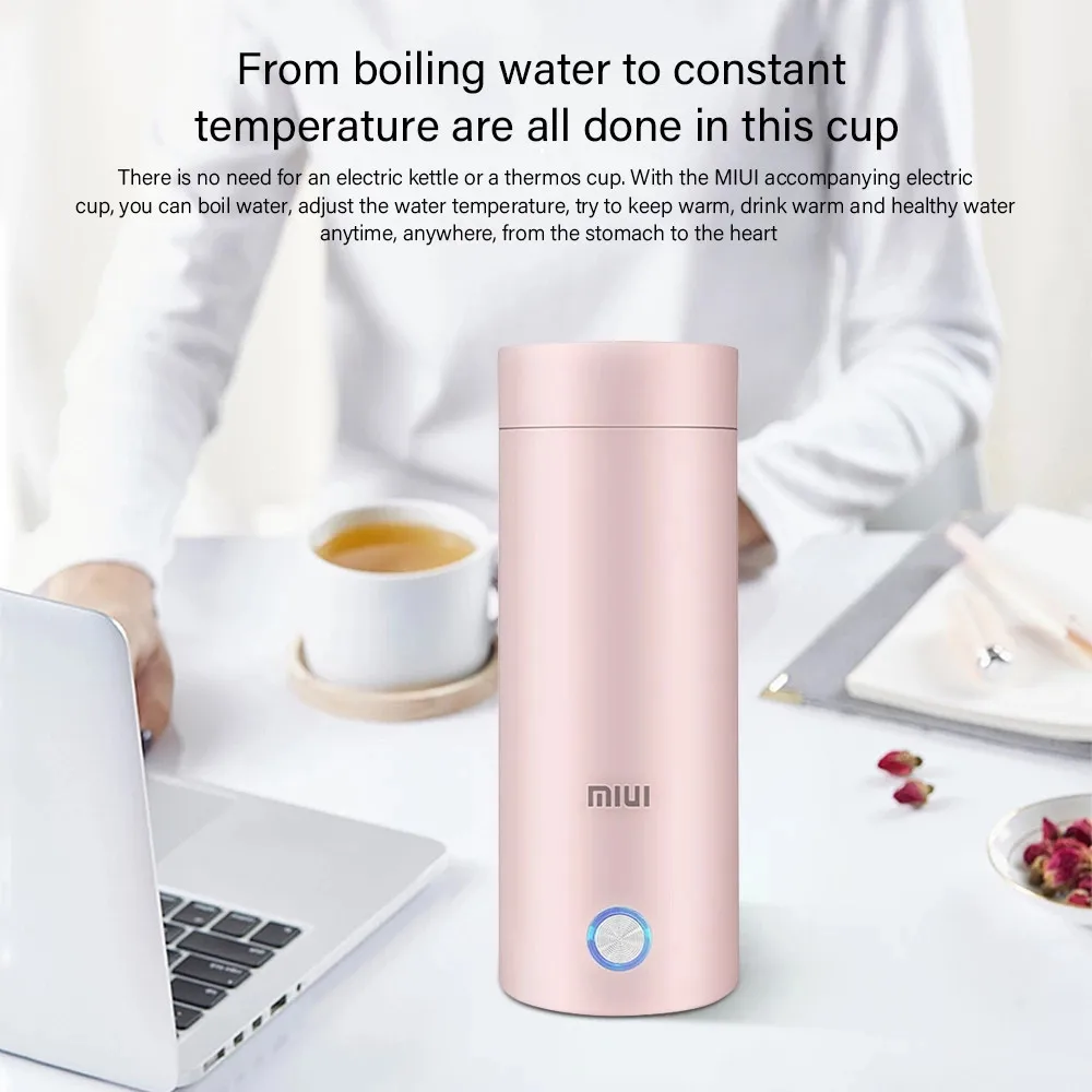 Portable Electric Kettle Thermal Cup Coffee Travel Water Boiler Temperature  Control Smart Water Kettle Thermos - AliExpress