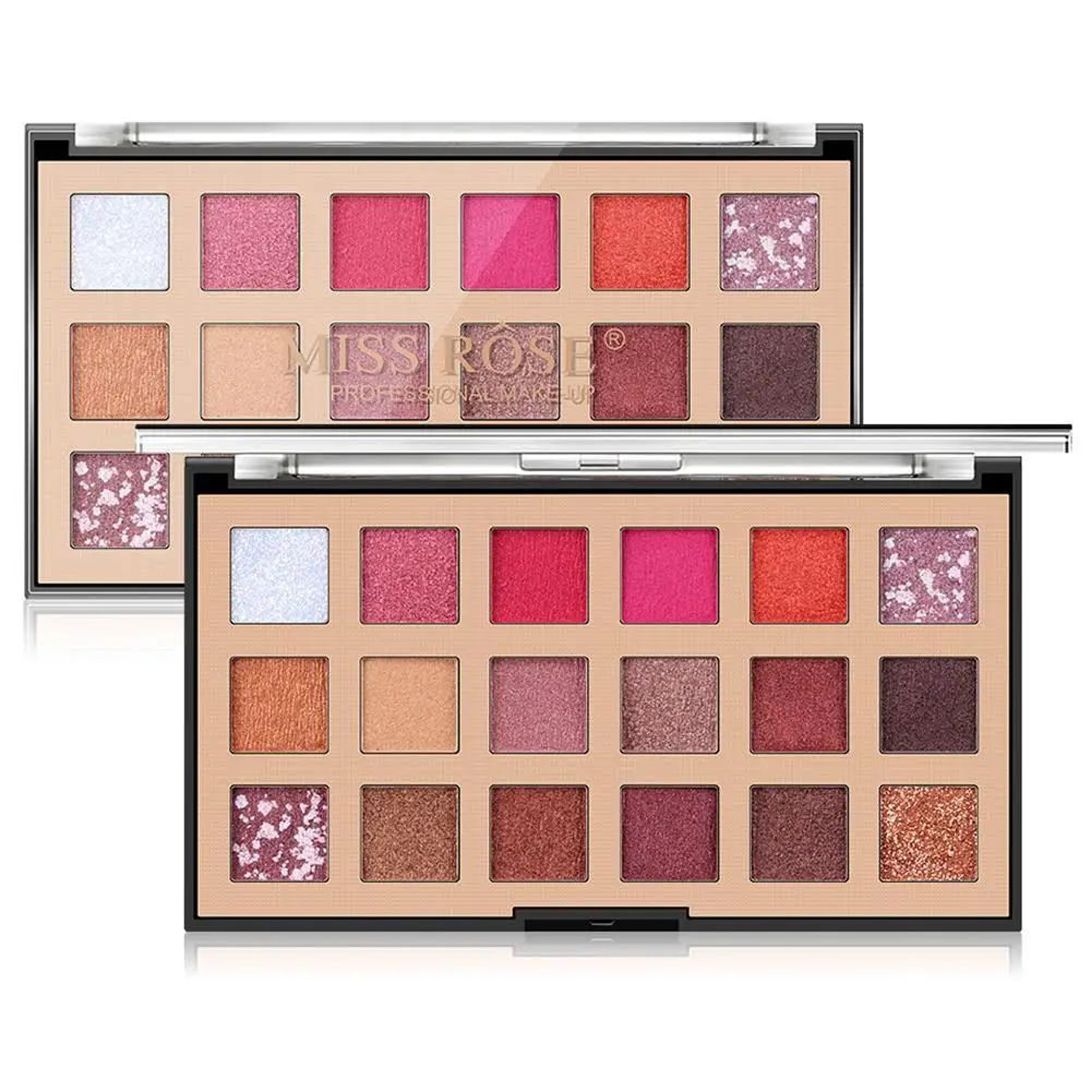 Горячая 18 цветов Тени для век пустынная Роза Gemakkelijk Make-Up Oogschaduw Schijf Netto Rode Make-Up Parelmoer Matte Oogschaduw