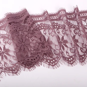 

New Lace Embroidery Polyester Light Silk Fabric Lace Multi Color Dress DIY Lace Fabric 14.5CM