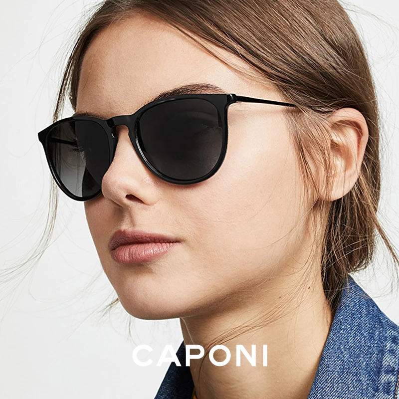 

CAPONI Women Polarized Sunglasses Photochromic Lenses Light Weight Sun Glasses Polarized For Men Fashion Unisex Eyewear CP3102