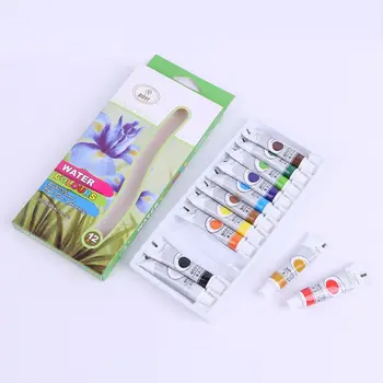 

12ml 12 Colors Professional Acrylic Paints Set Hand Painted Watercolor Drawing Painting Pigment Artist