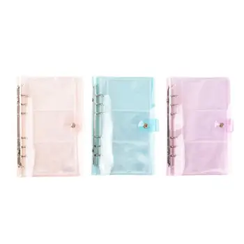 

1pc Japanese-style Simple Transparent Pvc Binder Binder Record Writing Office Stationery Notebook Student Tool Supplies O7Y2