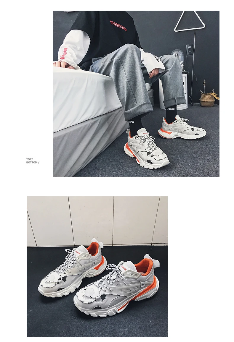 Винтажные мужские туфли для папы; красивые модные кроссовки Kanye с перекрестными ремешками; Западный сетчатый светильник; дышащие мужские повседневные кроссовки на массивном каблуке; V2 zapatos hombre