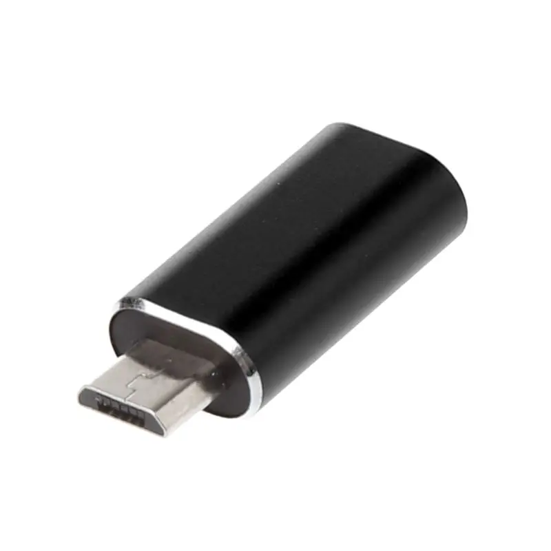 8Pin Lightning Кабель для Micro USB разъем адаптера для samsung Xiaomi huawei Android мобильного телефона планшета ПК - Цвет: Черный