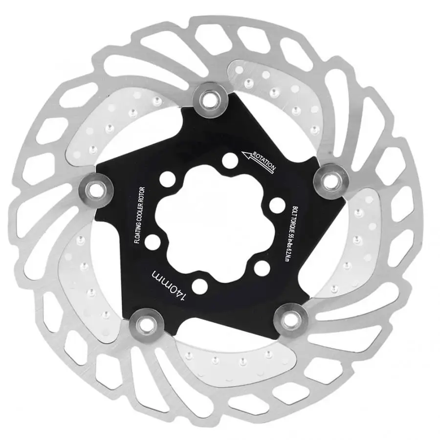 MTB из нержавеющей стали велосипед дисковый тормоз охлаждающий плавающий ротор