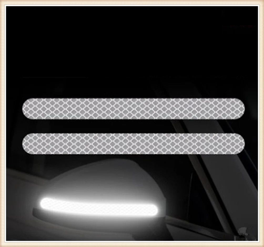 

2PCS car sticker rearview mirror reflective strip Auto parts for Peugeot Jeep Harley-Davidson Buick Bentley Scania
