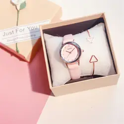 Лучшие продажи сети красные часы ремень часы модные женские кварцевые часы Новые влюбленные женские часы