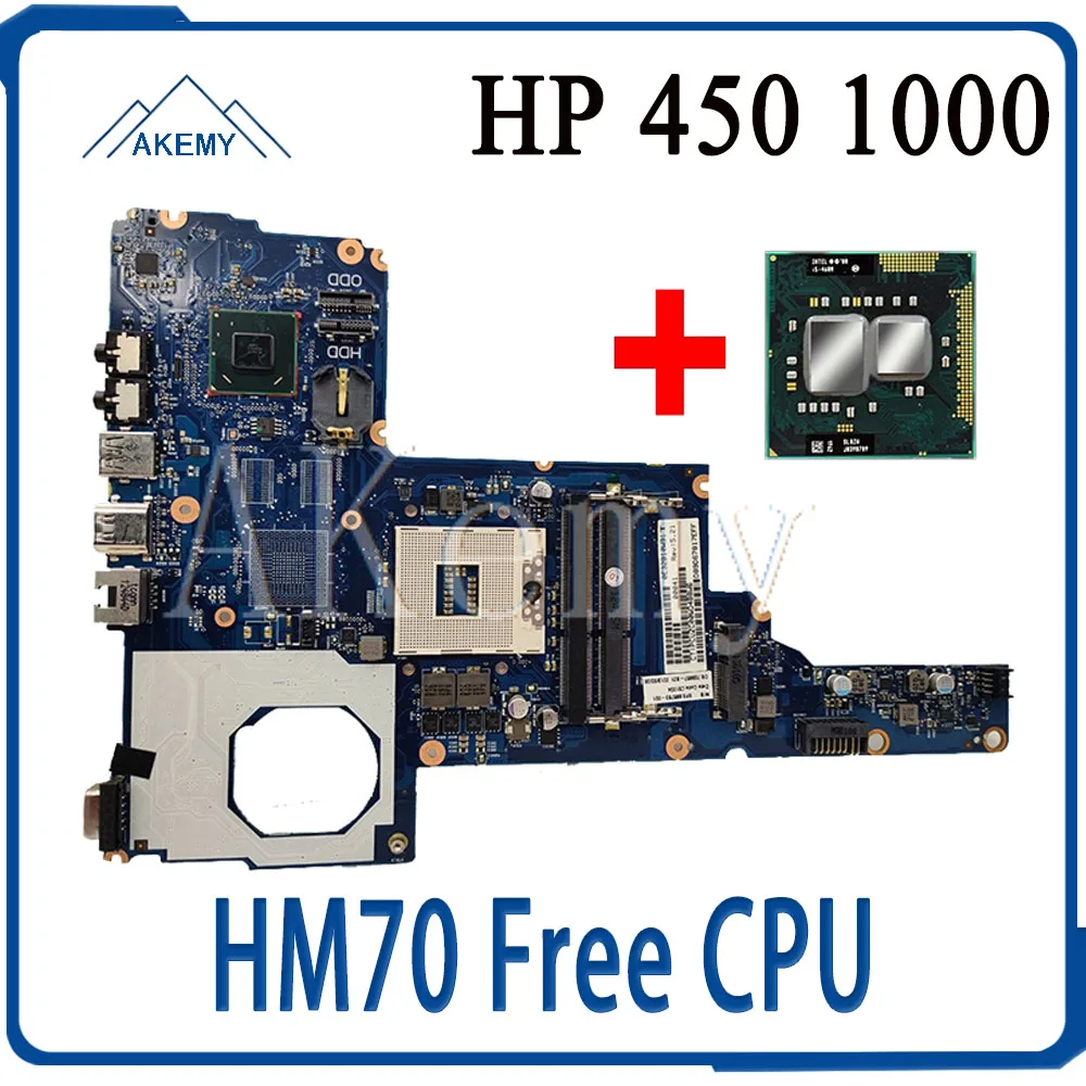 Бесплатная материнская плата для ноутбука For HP 450 250 1000 2000 HM70 685768-001 685768-601