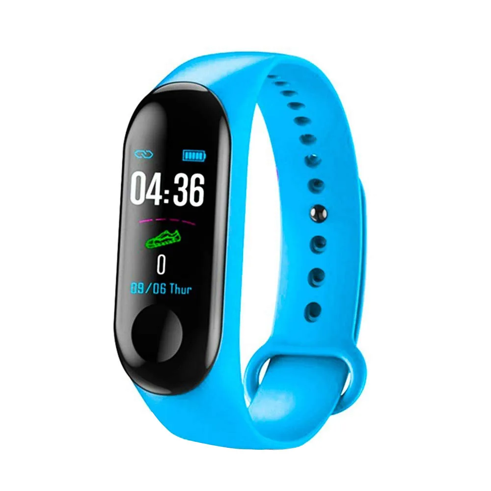 Fitness Wristwatch M3 Color Screen Smart Sport Bracelet Activity Running Tracker Heart Rate For Children Men Women Watch Hours 