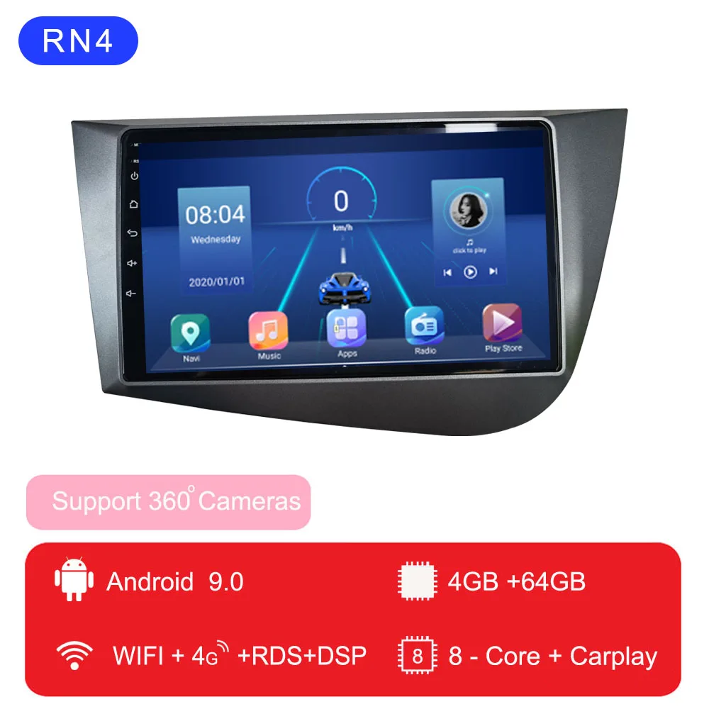 Radio navegación Seat León MK2 2005-2012 Android - Multigénero – Multigenus