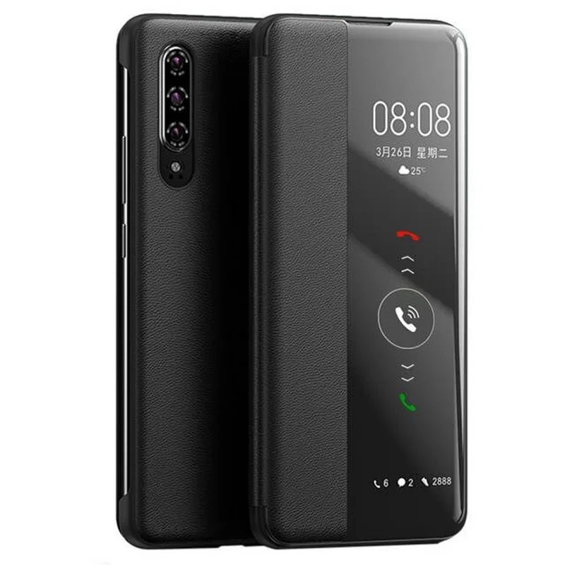 Флип-чехол для Huawei P30 P40 Pro P20 Lite кожаный чехол с умным окном Оригинальный Honor 30 20i P10