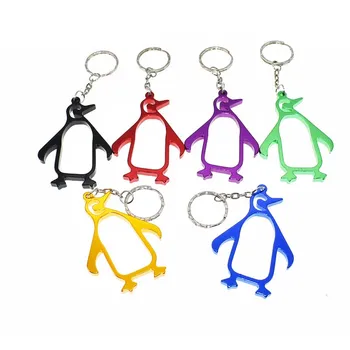 

Big penguin shape opener for bottle/aluminum alloy home and bar tool/opener key ring/promotions/100pcs mix colors