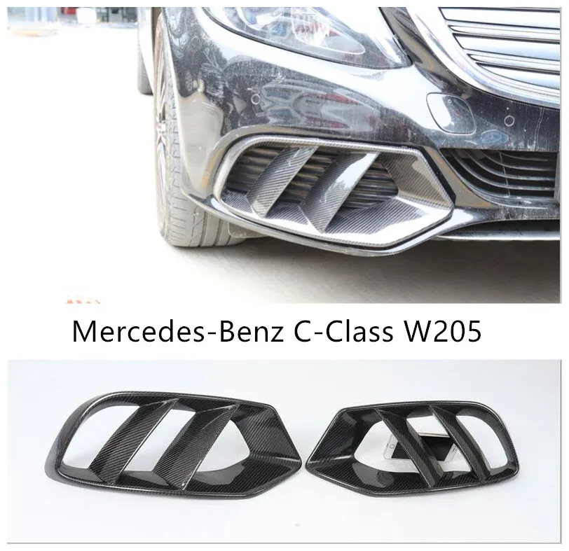 Передний спойлер для губ из углеродного волокна диффузор гриля Спойлеры Mercedes-Benz