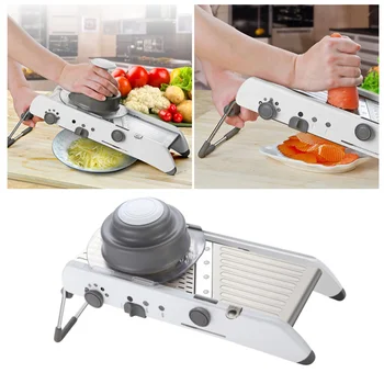 

1pc Stainless Steel Multi-function Vegetable Chopper Vegetable Shredder Swift Grater Adjustable Cheese Cutting Machine for Home