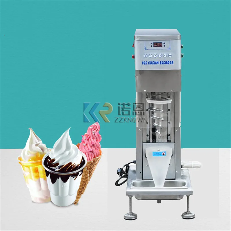 Kolice Commercial Milkshake Ice Cream Blending Machine Gelato Ice Cream Mixing Machine Frozen Yogurt Gelato Ice Cream Blender Swirl Ice Cream Machine