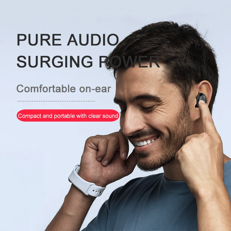 BOHM AIR 3 Wireless TWS Earphone Mini Bluetooth 5.0 Earbuds Sport Headset with charging BOX For xiaomi samsung smartphone