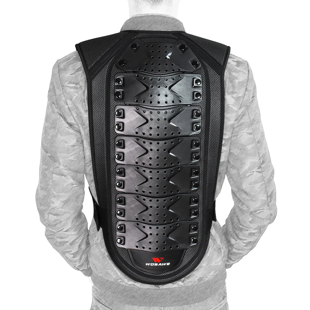 WOSAWE Motorcycle Armor Vest Adult Chest Back Protection Rider Motocross Off Road Spine Support Body Protective Gear Motorcycle Armor Motorcycle Body Armor Body Protector Motorcycle Armor Vest