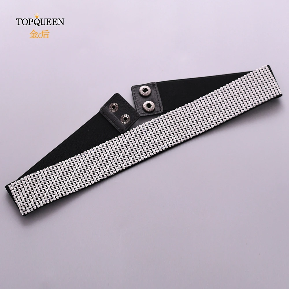 TOPQUEEN S06, женские цветочные пряжки, стразы, эластичный широкий пояс, для свадебной вечеринки, женские модные платья, брюки, ремни для женщин