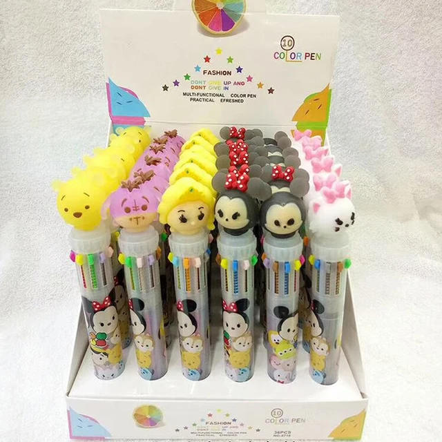 Cute Unicorn Power 10 Colors Chunky Ballpoint Pen Kawaii Rollerball Pen School Office Supply Gift Stationery Papelaria Escolar 06 Random Design