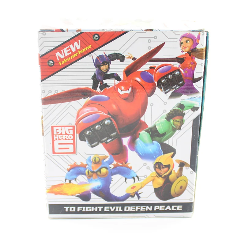 16 см Большой Герой 6 робот Baymax ПВХ Фигурки игрушки подвижные руки Коллекция Модель Куклы Подарки для детей
