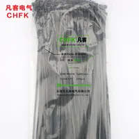 250 шт./упак. 5*400 мм высокого качества ширина 3,8 черный цвет фабрики Стандартный самоблокирующийся Пластик нейлоновые кабельные стяжки, кабельные хомуты - изображение