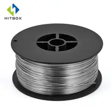 HITBOX нержавеющая сталь алюминий Mig провод сплошной провод 0,8 мм 1,0 мм газовая сварочная проволока 1 рулон нержавеющая сталь Сварочная проволока 0,5/1,0 кг
