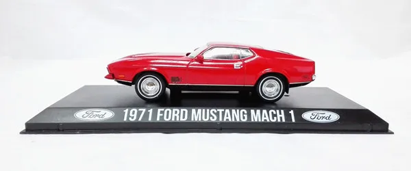 Зеленый свет 1:43 1971 FORD MUSTANG MACH 1 сплав автомобиль игрушки для детей модель оригинальная коробка