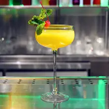 Японский стиль высокая нога Ретро чашка с изображением бабочки бессвинцовое Хрустальное стекло шампанское стекло Тонкий Коктейль стекло высокая нога