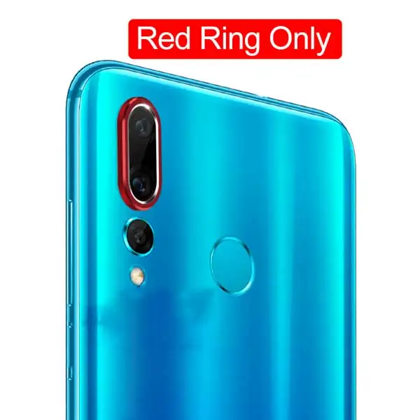 Закаленное стекло для huawei Nova 5 Pro 5i 5T 4, защитное металлическое стекло для объектива камеры, защитное кольцо, чехол для huawei Nova 5, чехол - Цвет: Only Red Ring