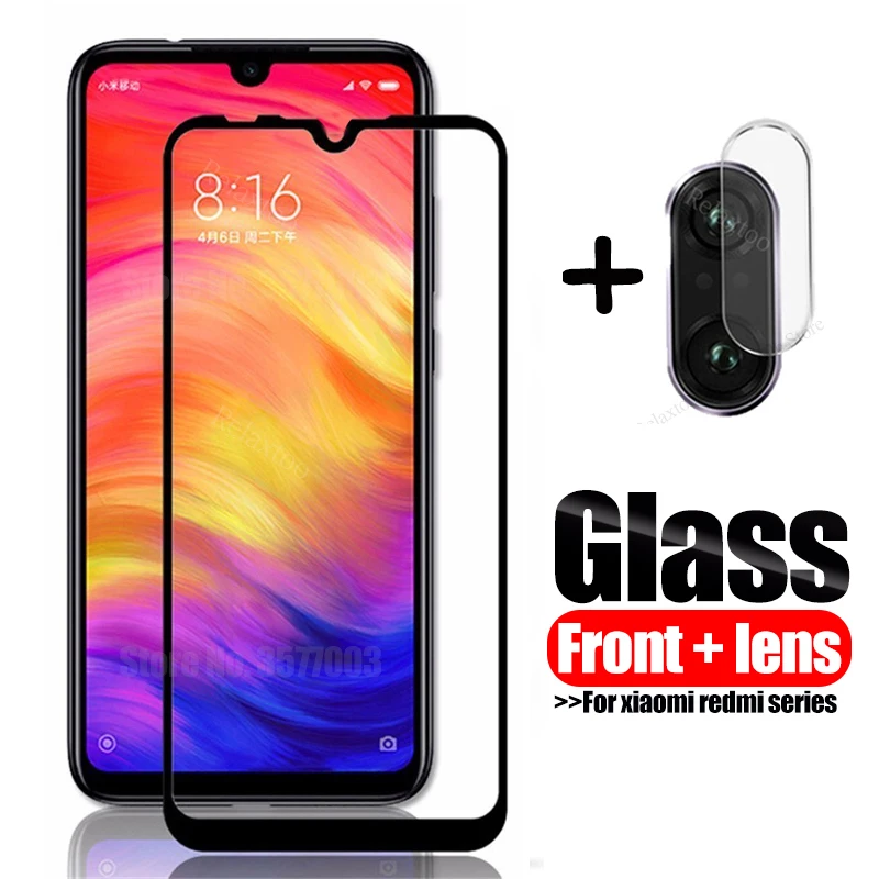 

2-in-1 Camera Glass Redmi Note7 Tempered Glass Screen Protector for Xiaomi Redmi Note 7 Glas redmi note 7 film screen protector