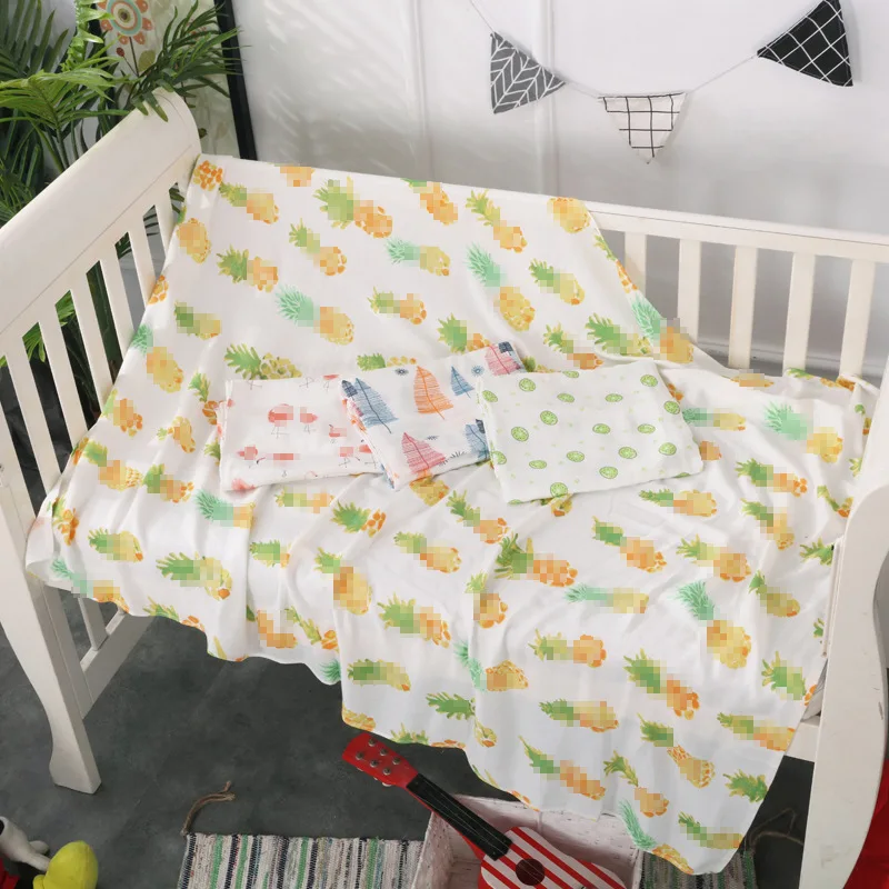 

Bamboo Fabric Cartoon Ice Silk Blanket 100% Bamboo Fabric Natural Cold Feeling Skin Namely Cool Handfeel Soft Slippery