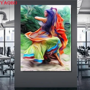

Abstract woman dancing 5D DIY Diamond Painting Full Drill Square Diamond Mosaic icons Diamond Embroidery kids room decor art