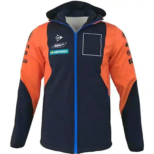 Мужские толстовки на молнии, толстовка с градиентной расцветкой, автоспорт, уличная Осенняя мужская одежда для фитнеса, мотокросса, верхняя одежда с капюшоном J H - Цвет: Синий