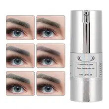 Тушь для бровей 15 мл пигмент для татуажа бровей растительный экстракт Полуперманентная тату Красота Косметика чернила Перманентный макияж пигменты