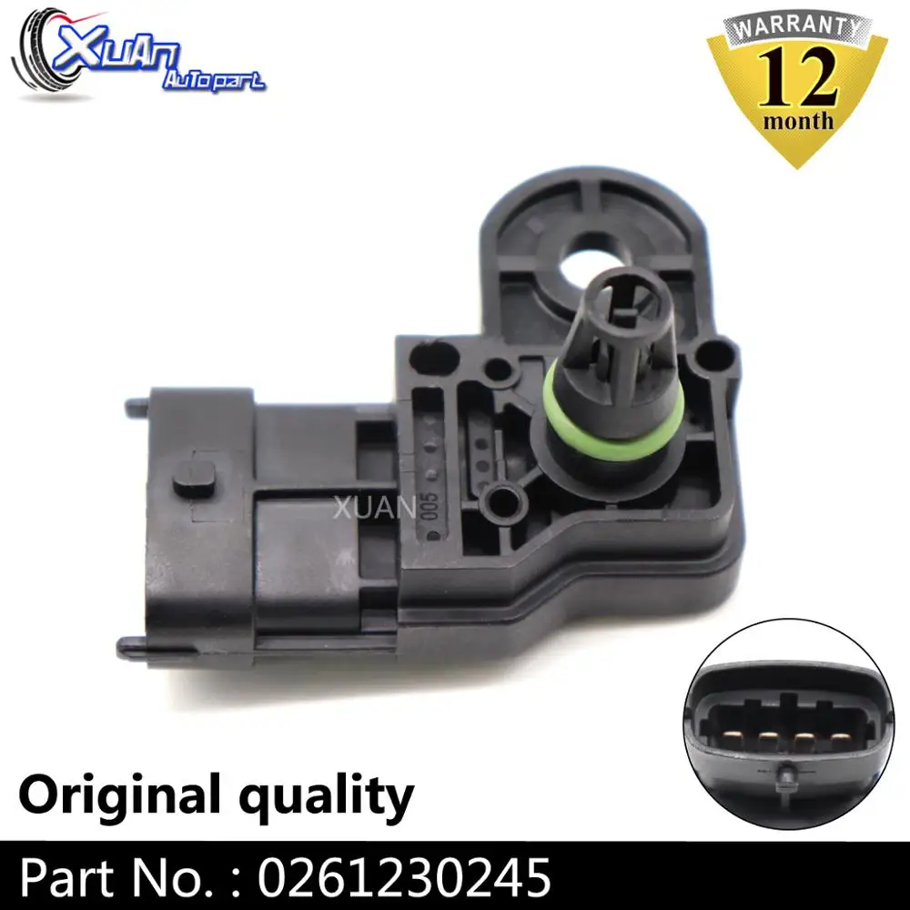 XUAN 0261230245 1 BAR Manifold Absolute Boost Pressure MAP Sensor FOR FORD KA LANCIA MUSA Y YPSILON OPEL VAUXHALL COMBO LINEA | Автомобили