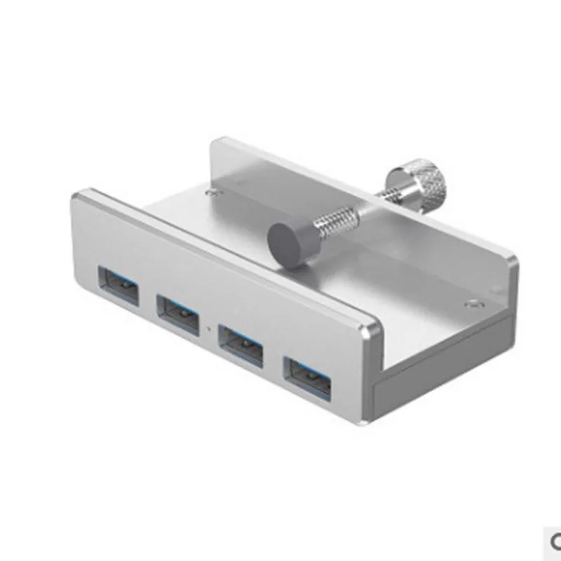 ORICO USB концентратор USB 3,0 концентратор зарядный концентратор Профессиональный зажим дизайн Алюминиевый сплав 4 порта портативный размер туристическая станция для ноутбука - Цвет: Серебристый