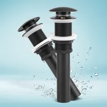 

Bathroom Basin Sink Solid Brass Without Up Drain Stopper With Overflow Hole For Basin Washbasins Sinks Bath Tubs 1*Drain Stopper