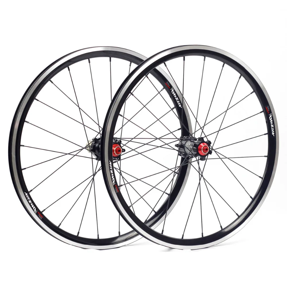 2" 451 406 алюминиевые колеса дисковый тормоз 24 мм высота 24H для мини Velo складывающийся BMX лежачий велосипед Minivelo набор колес