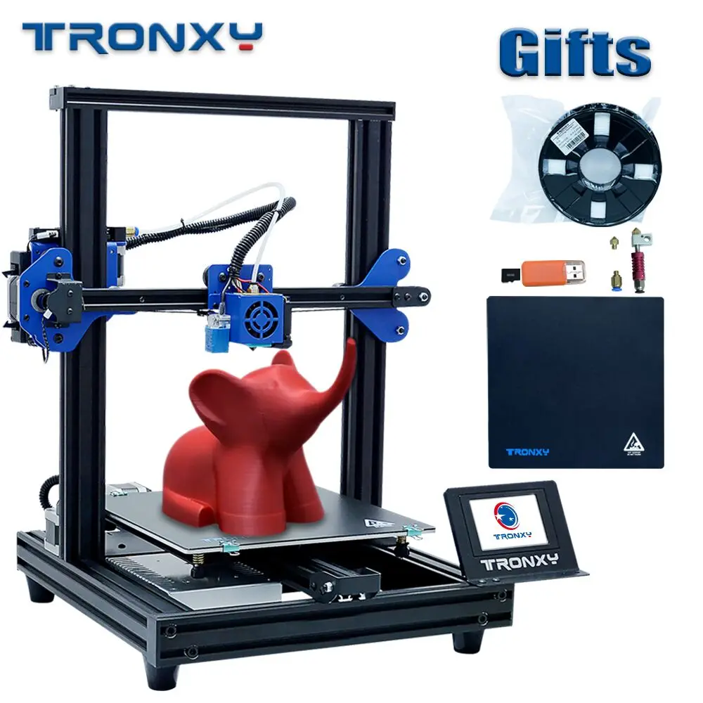 

2019 TRONXY XY-2 Pro 3D Printer Kit Fast Assembly 255*255*260mm Support Auto Leveling Resume Print Filament Run Out Detection