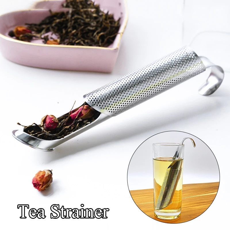 Tea Strainer Tea Infuser Stainless Steel Pipe Design Tea Spoon Filter  Safety Delicacy Can Hang Touch Feel Good Holder Tool Hot|Tea Infusers| -  AliExpress