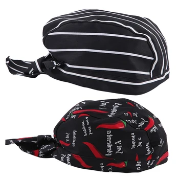 

2pcs Durable Chef Baker Kitchen Cooking Restaurants Adult Hats Cap