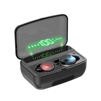 

2020 New Arrival Touch Screen handfree Mic Wireless bluetooth Earphone Motion Noise reduction Headset With 3000mAh Charging Case
