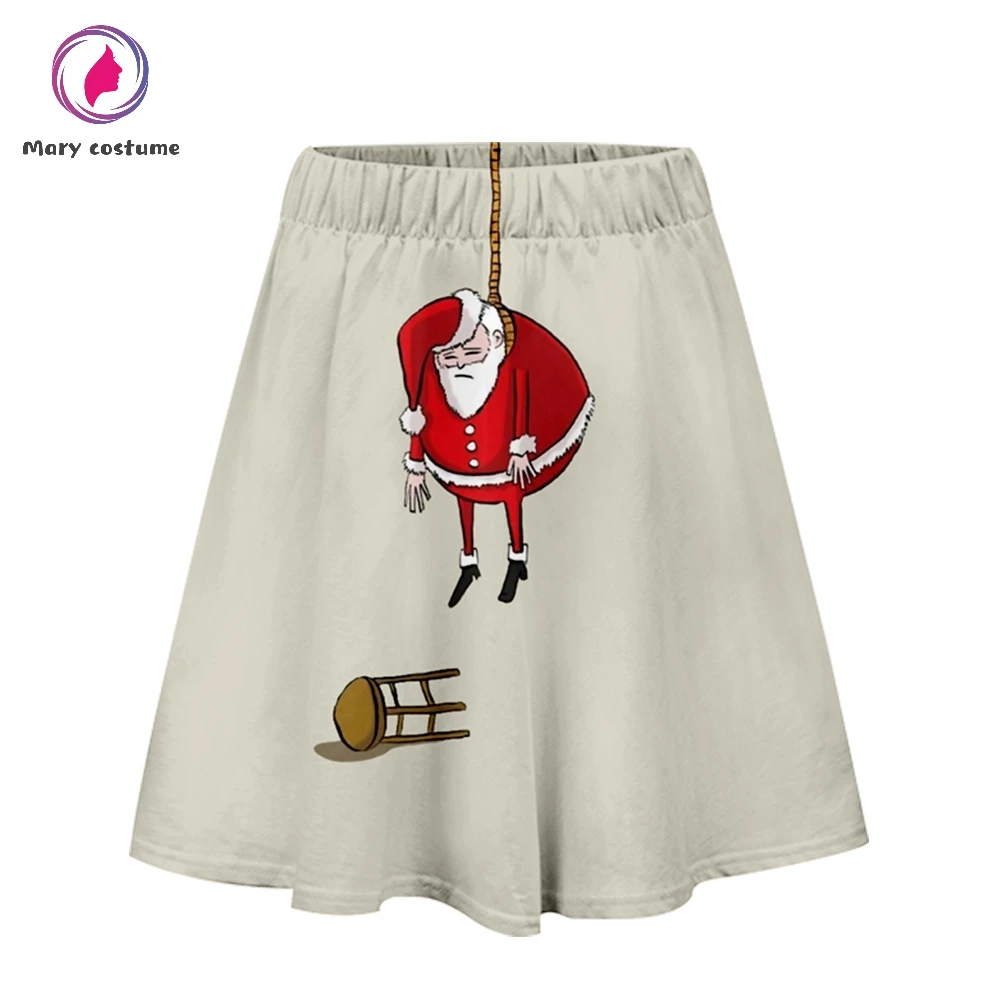 Рождественская Женская Полиэстеровая пляжная стильная модная летняя плиссированная юбка женские юбки короткие под низ