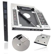 Алюминиевый IDE для SATA 2nd HDD SSD жесткий диск Корпус для ноутбука CD DVD rom Оптический отсек Универсальный отсек для жесткого диска ноутбука