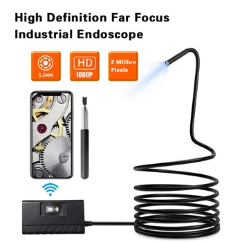 

1080P Wireless WiFi Endoscope Camera IP68 Waterproof Industrial Tube Screw Inspection Endoscope For Android iPhone IOS Endoscope