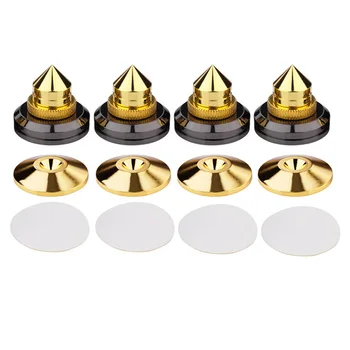 

4 Sets Repair Durable Isolation Speaker Spike Adhesive Wear Resistant Subwoofer CD Base Pad Shockproof Accessories Traceless