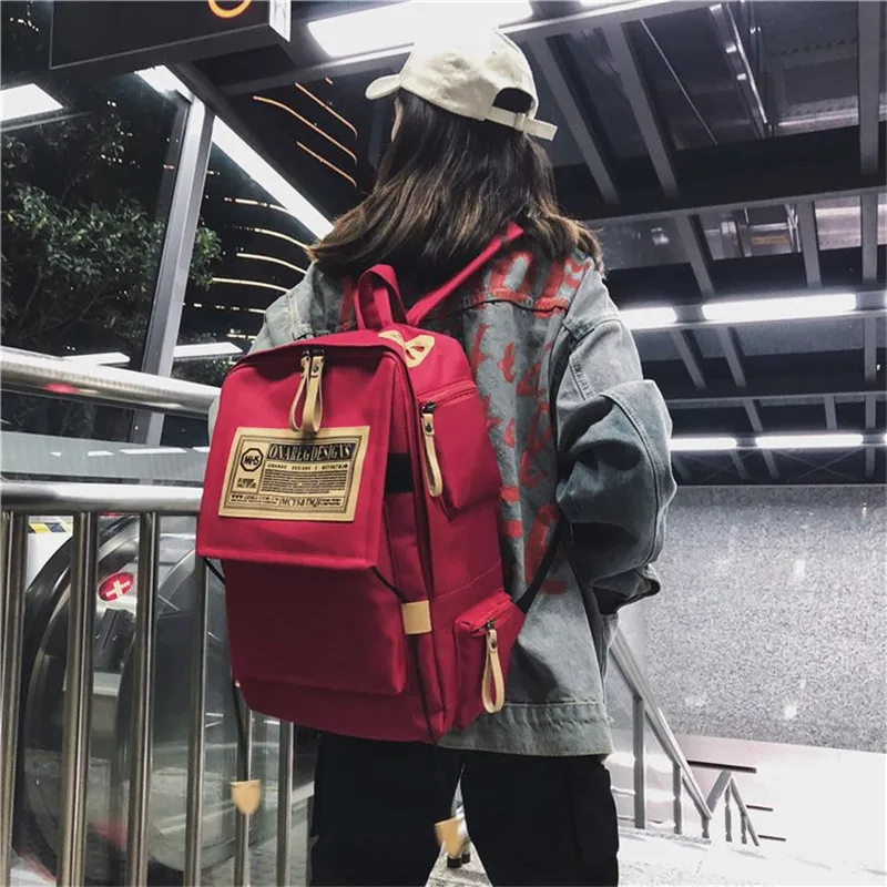 

Fashion OEM Letter Women Backpack High Quality Youth Couple Backpacks for Teenage Girl Female School Lovers Shoulder Bag Handbag