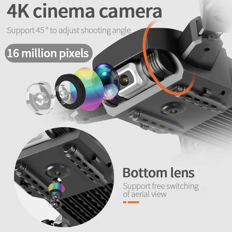 2020 Новый Дрон 4k Профессиональная HD широкоугольная камера 1080P WiFi fpv двойная высота